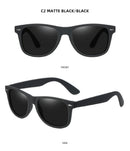 Óculos de Sol Polarizados Quadrados Clássicos – Estilo Retro para Homem e Mulher | Proteção UV400 Antirreflexo
