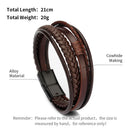 Pulseira masculina vintage moderna