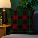Capa de almofada xadrez Natal – Estampa dupla face 45x45cm