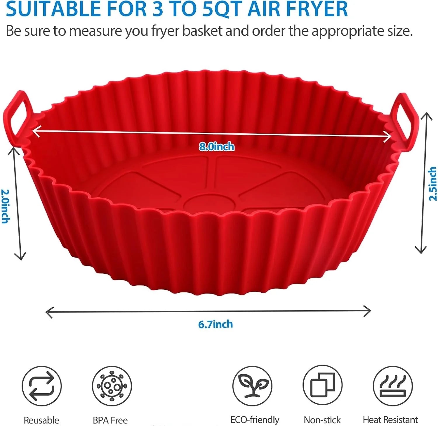Silicone Baking Dish for Airfryer