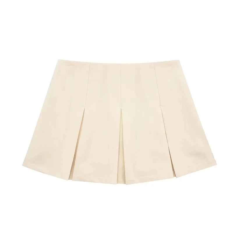 High Waist Pleated Skirt-Shorts – Casual and Versatile Style for Summer