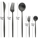 30-Piece Stainless Steel Cutlery Set – Elegant Dining at Home