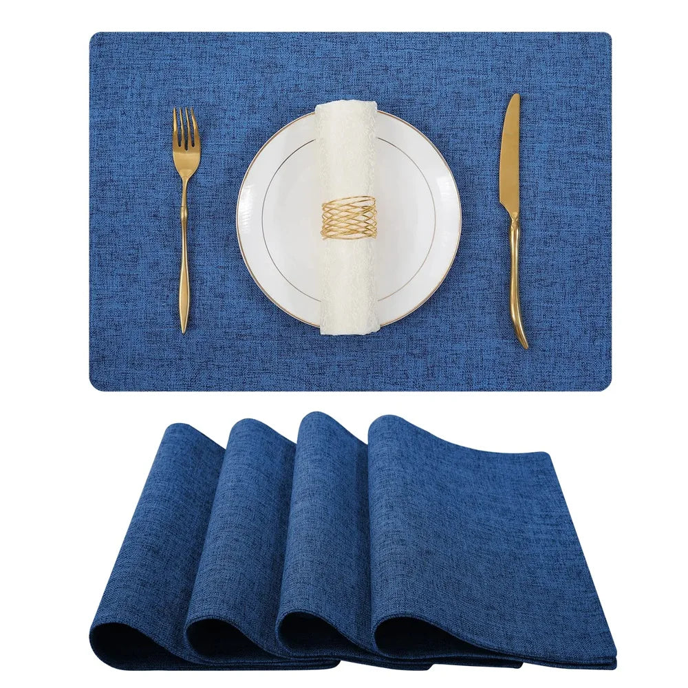 Olanly Cotton Linen Table Mat – Non-Slip, Heat-Resistant Nordic Style Placemat