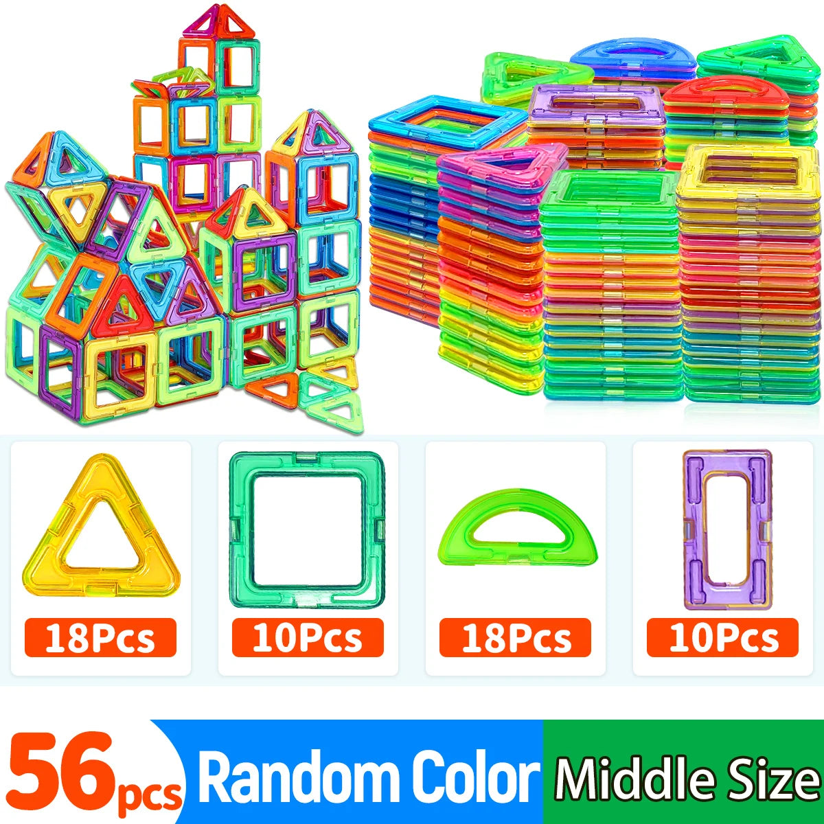Magnetic Building Blocks – Medium STEM Construction & Learning Toy