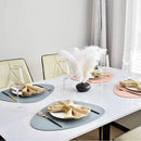 Faux Leather Placemats (Set of 2 + Coasters) – Waterproof & Stylish Table Protection