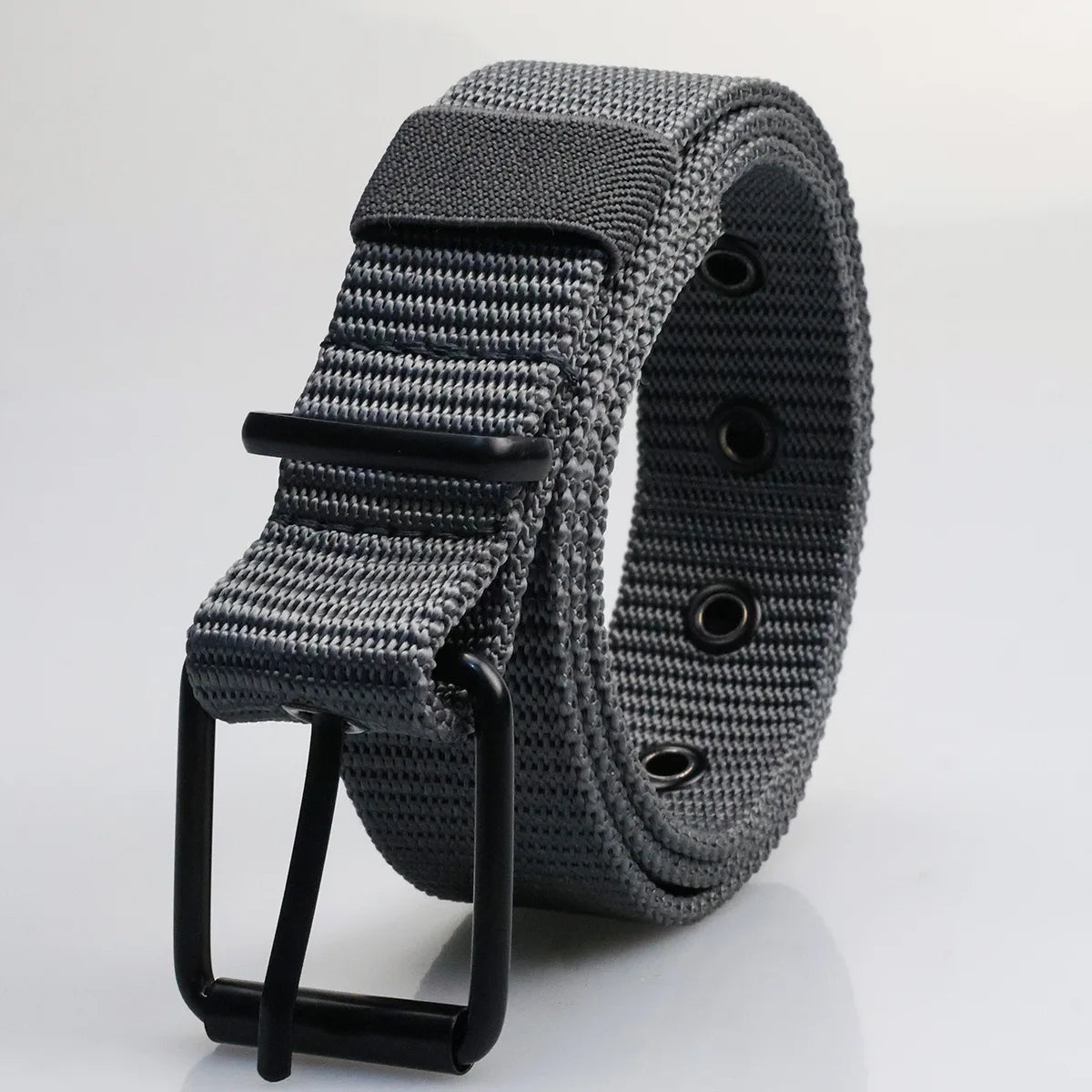 Men’s Canvas Belt with Metal Pin Buckle – Casual, Durable & Versatile Style