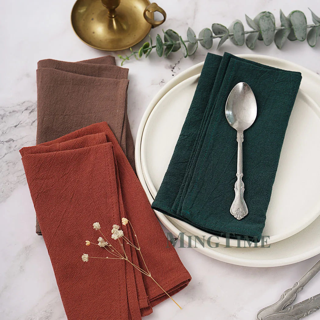 Timeless Washed Cotton Napkin 40x40cm – Elegant Table Accent with Affordable Style