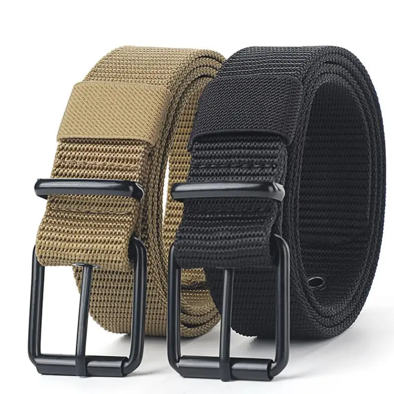 Men’s Canvas Belt with Metal Pin Buckle – Casual, Durable & Versatile Style