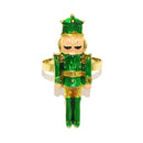 Anéis de guardanapo de Natal com estampado de Quebra-Nozes e Homem-Biscoito!