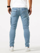 Calças cargo slim fit para homem