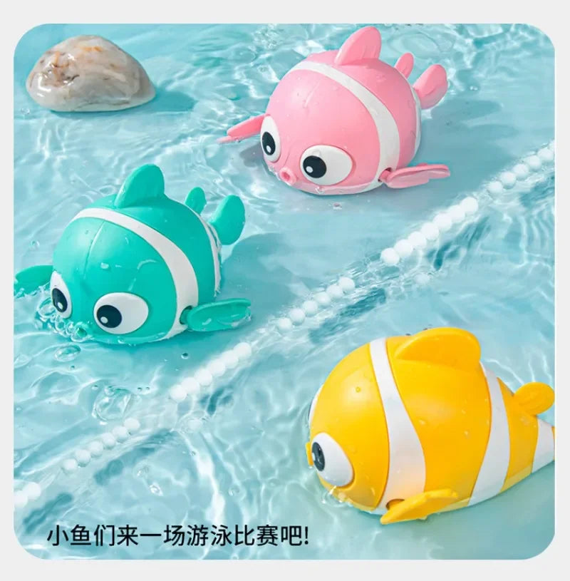 Clownfish Bath Toy – Floating Wind-Up Fish for Babies & Toddlers