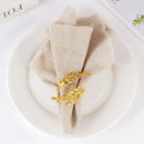 Anéis de guardanapo com folha de ouro – um toque elegante para casamentos e festas | Conjunto de 1, 6 ou 12 peças 