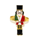Anéis de guardanapo de Natal com estampado de Quebra-Nozes e Homem-Biscoito!