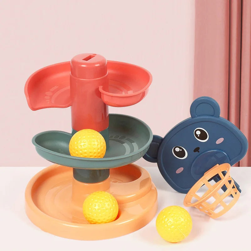 Spiral Ball Drop Tower – Montessori Educational Toy for Babies and Toddlers