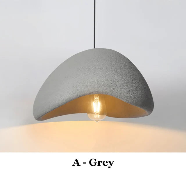 Nordic Wabi Sabi Pendant Lamp – Modern Handmade Charm for Your Home