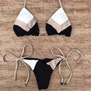2023 Sexy Bikini Multicolor Swimsuit Women Swimwear Push Up Ribbed Bikini Set Brazilian Bathing Suit Beach Wear Bather Biquini