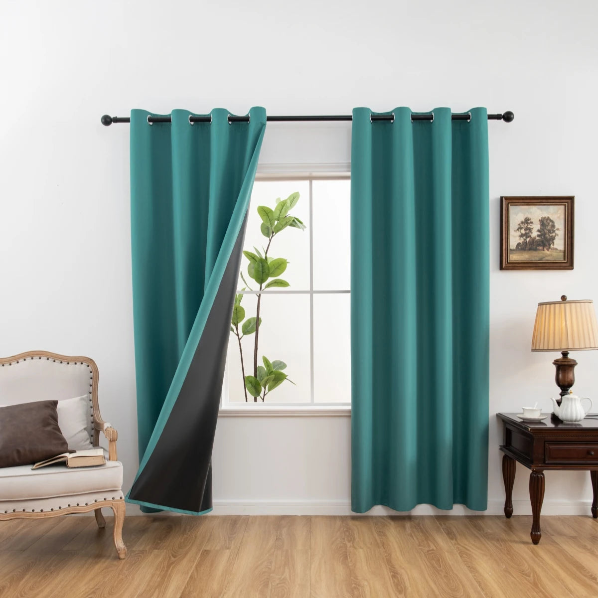 Solid Blackout Curtain with Grommets – Full Privacy and Stylish Comfort