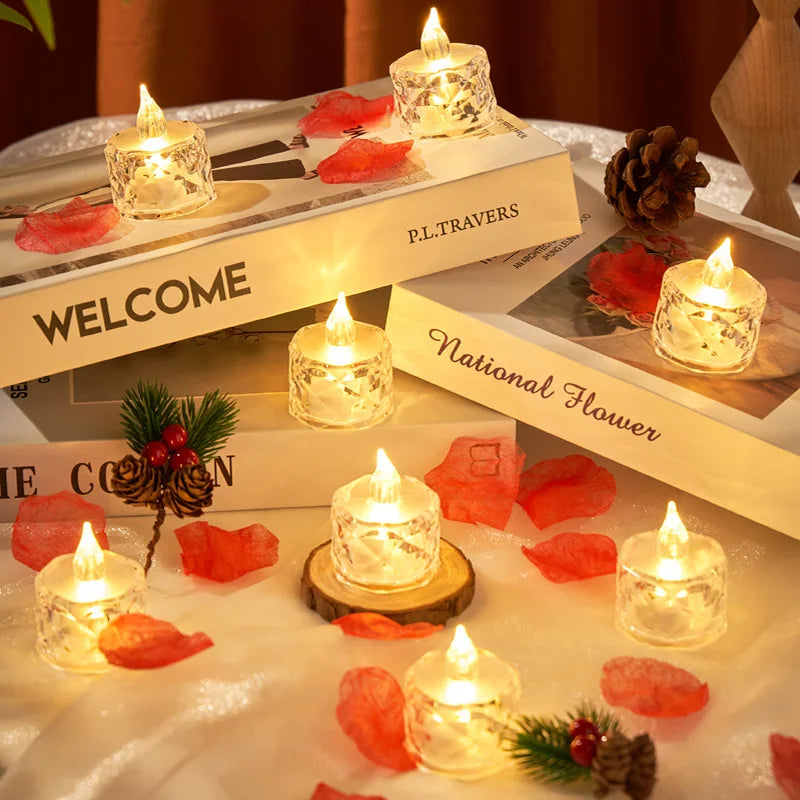 Flameless LED Crystal Candle