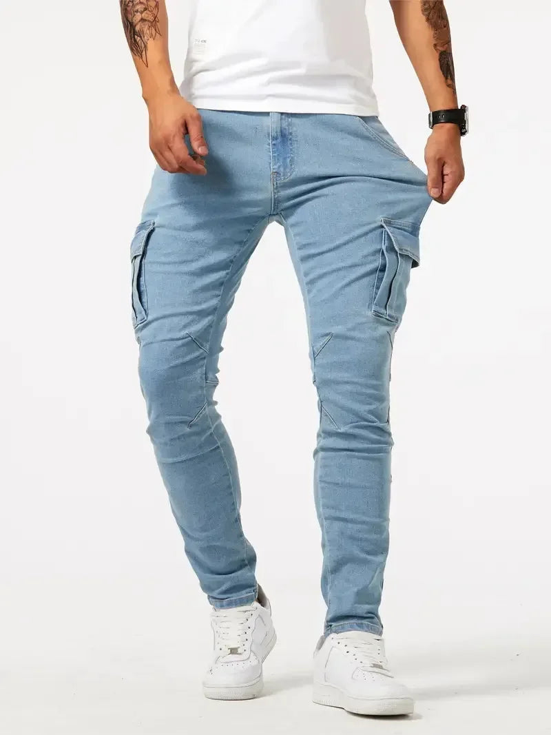 Men's Slim Fit Cargo Jeans