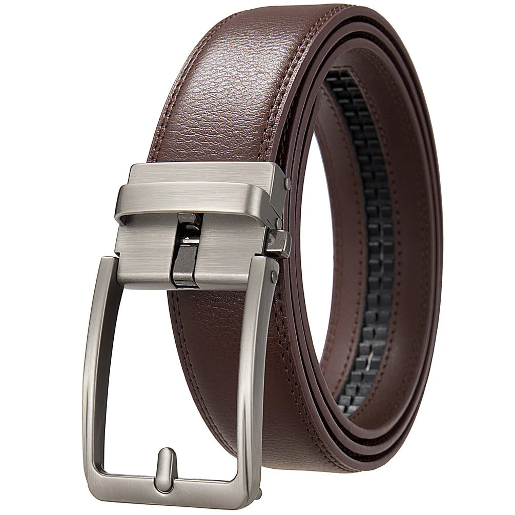 Men's Genuine Leather Belt with Automatic Buckle – Elegance & Comfort for Every Occasion