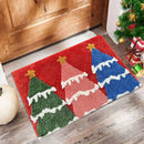 Tapete de Natal "Feliz Natal" Antiderrapante para Casa e Exterior