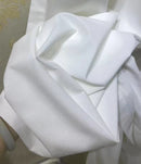Painel de cortina transparente em chiffon branco – Elegância suave para uma casa leve e acolhedora.