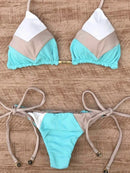 2023 Sexy Bikini Multicolor Swimsuit Women Swimwear Push Up Ribbed Bikini Set Brazilian Bathing Suit Beach Wear Bather Biquini