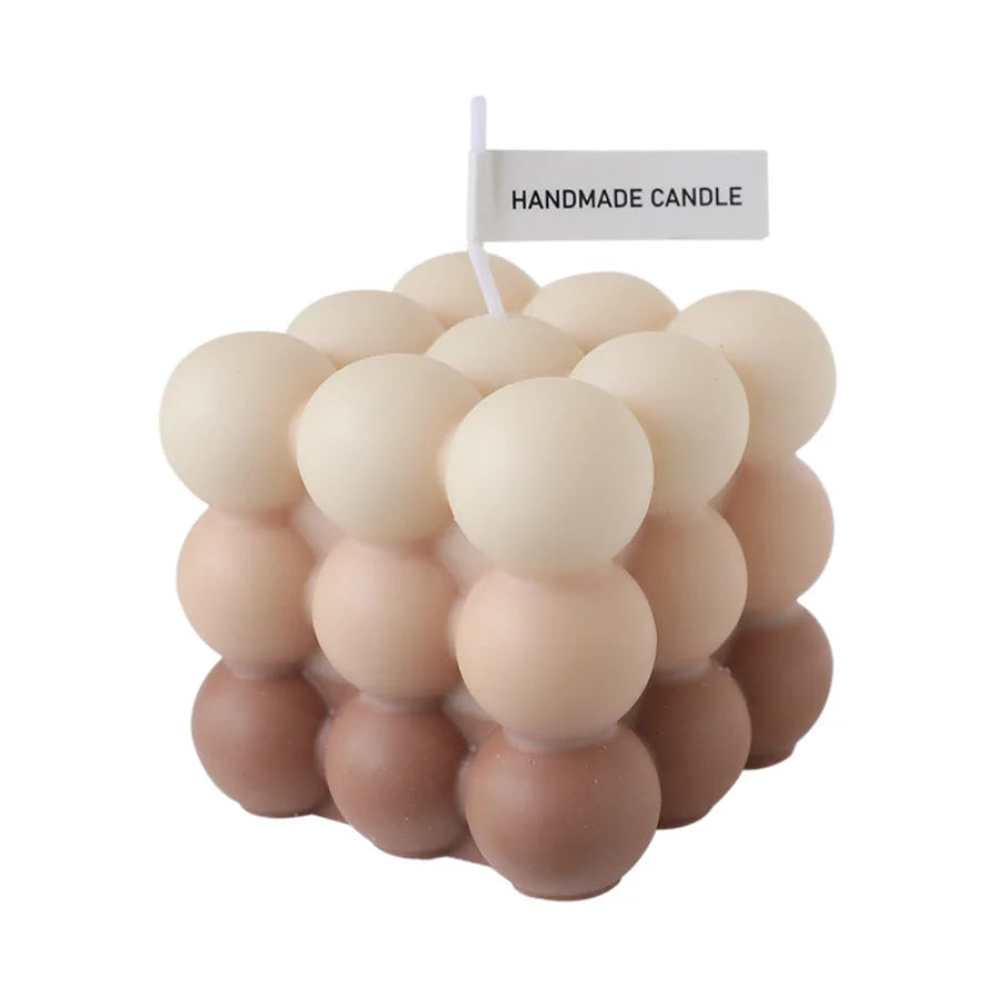 Handmade Soy Wax Aromatherapy Candle – Scented Decorative Cube/Ball Shape, Ideal for Home Decor & Wedding Gift