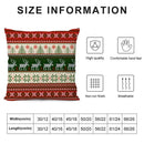 Capa de almofada xadrez Natal – Estampa dupla face 45x45cm