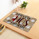Merry Christmas Doormat Non-Slip Rubber Backed Floor Mat for Home