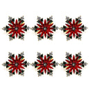 Conjunto de 6 argolas para guardanapos natalinos