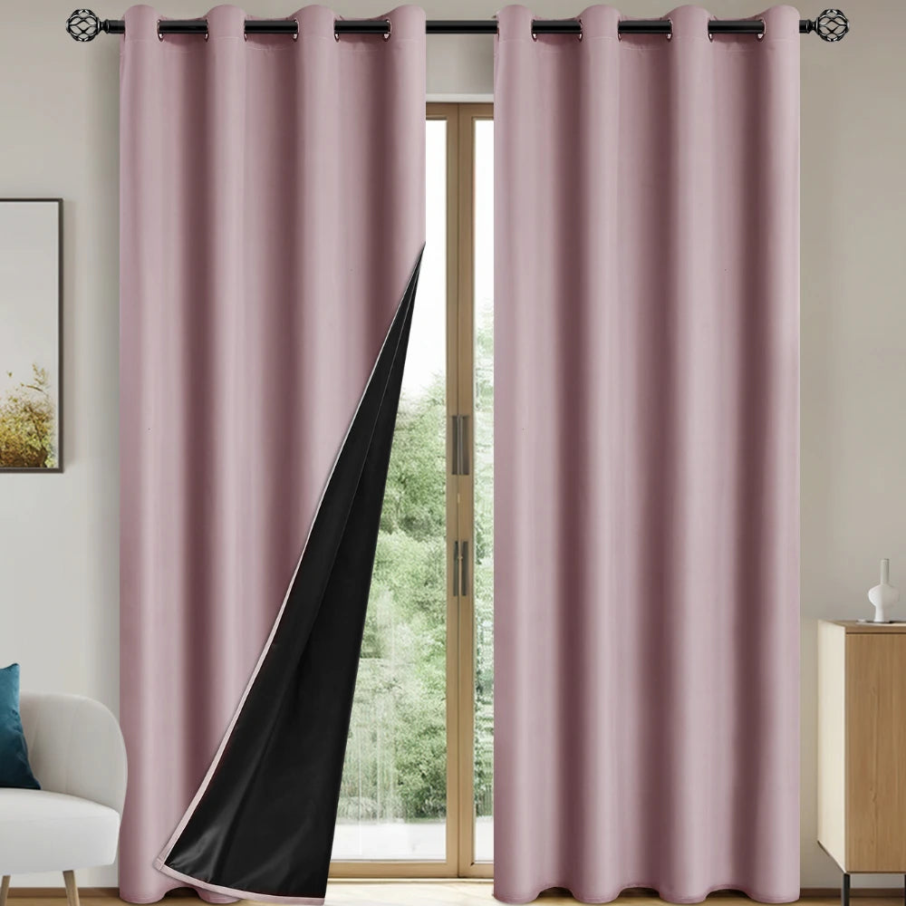 Solid Blackout Curtain with Grommets – Full Privacy and Stylish Comfort