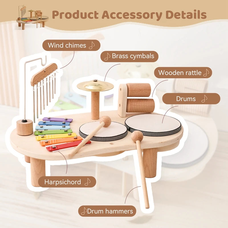 Wooden Educational Musical Toy – Learn and Play with Rhythm!