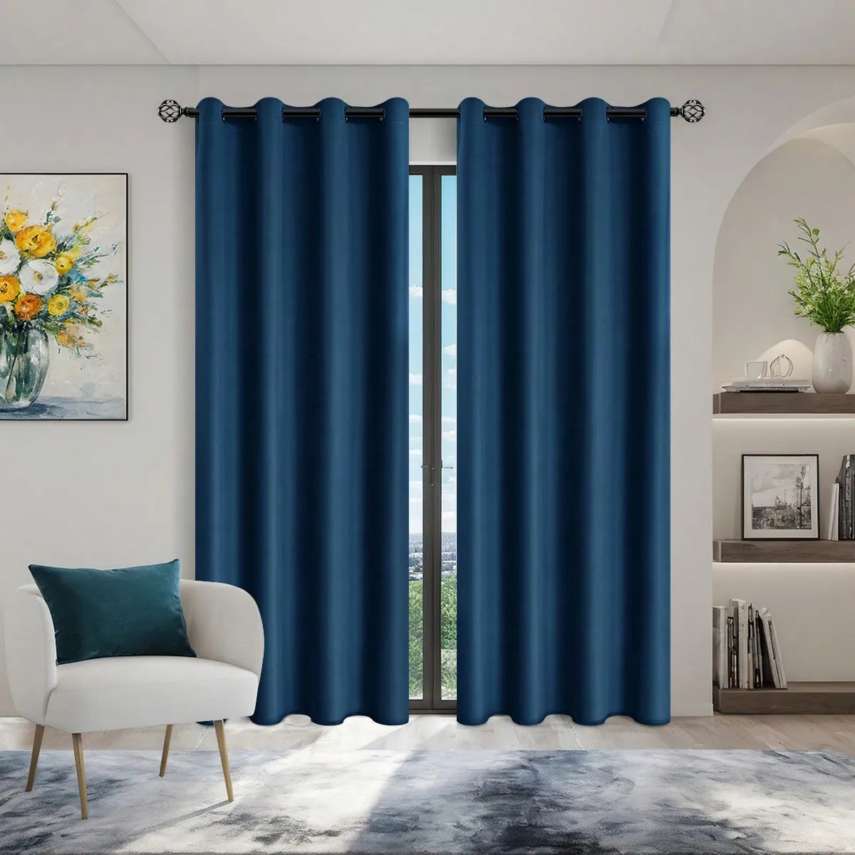 Solid Blackout Curtain with Grommets – Full Privacy and Stylish Comfort