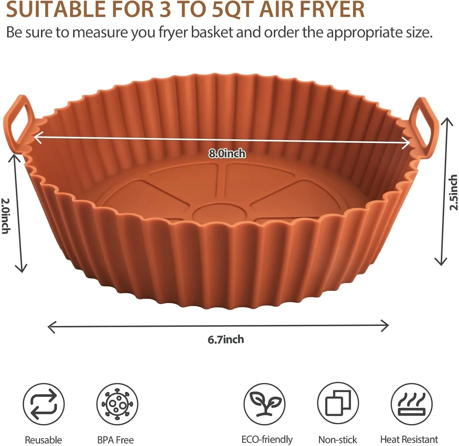 Silicone Baking Dish for Airfryer