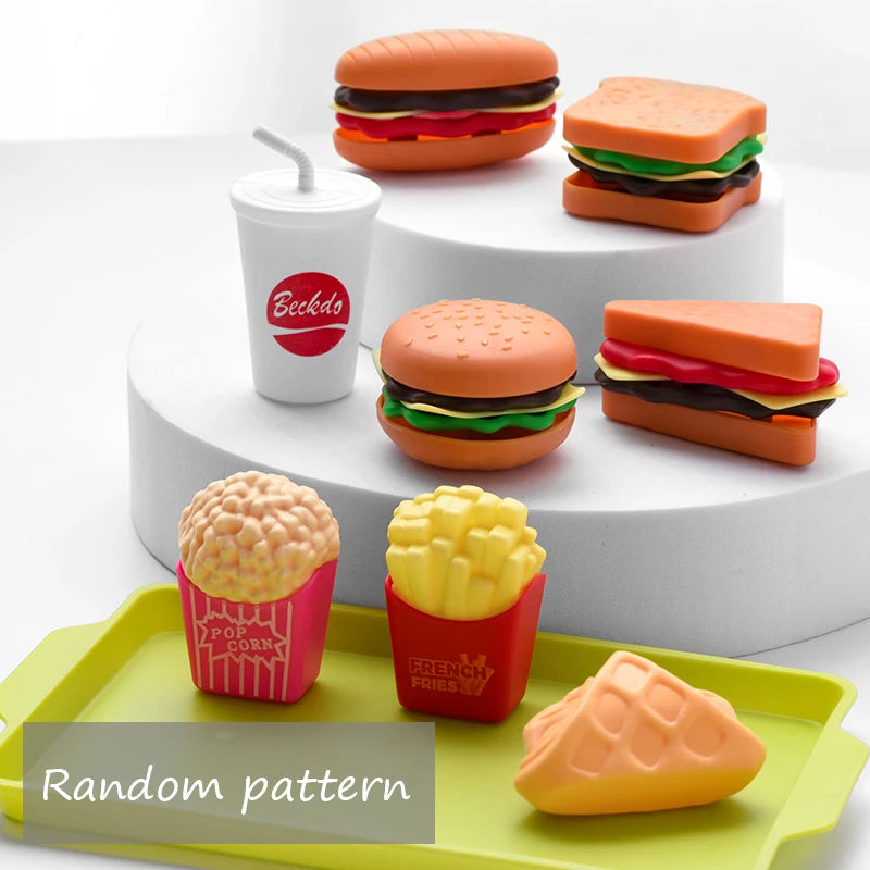 Kids’ Pretend Play Fast-Food Set – Mini Burger, Fries & Assembly Fun