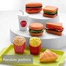 Conjunto de brinquedos infantis de fast-food – mini hambúrguer, batatas fritas e diversão para montar
