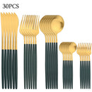 30-Piece Stainless Steel Cutlery Set – Elegant Dining at Home