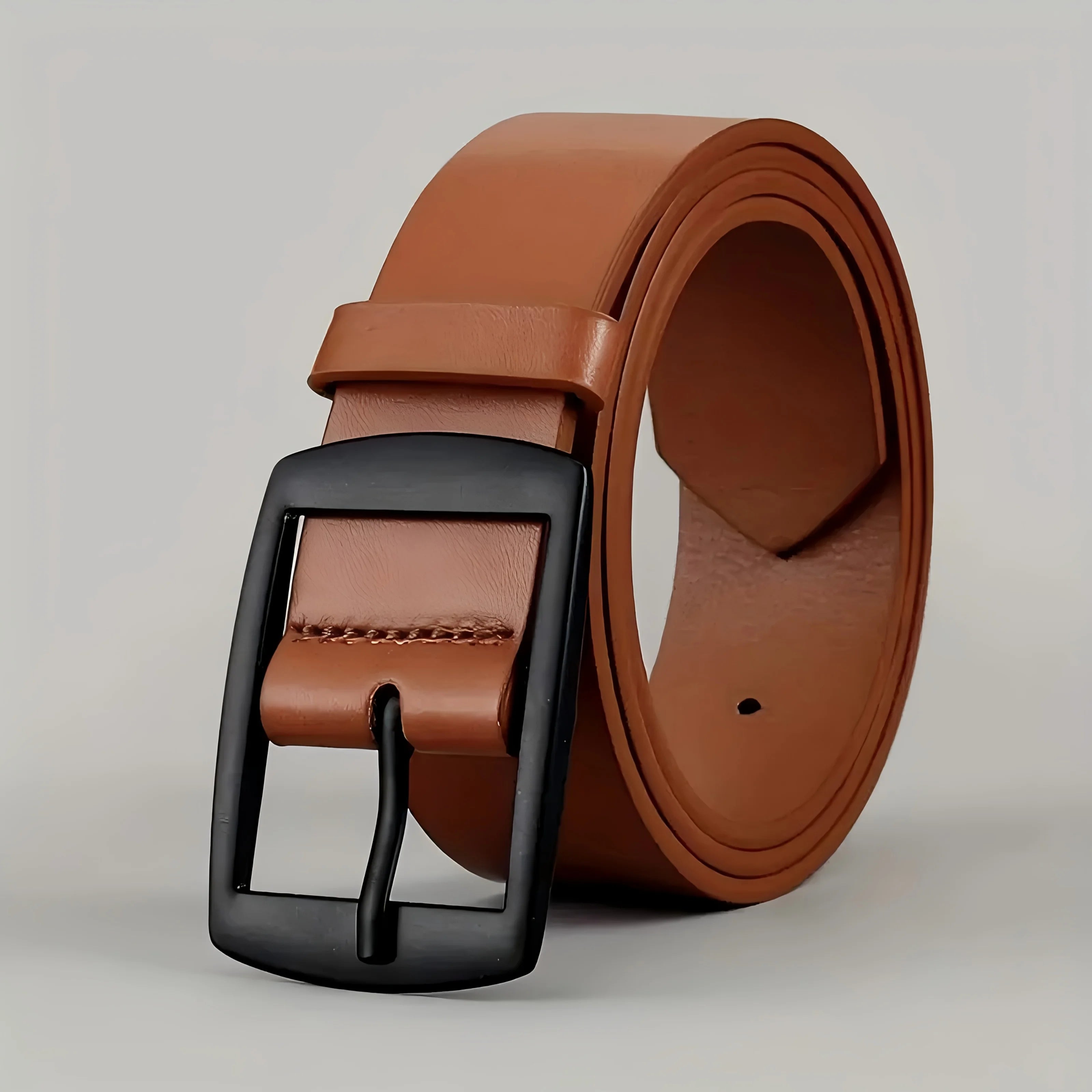 Elegant PU Leather Belt – Unisex Luxury Waist Strap for Jeans and More