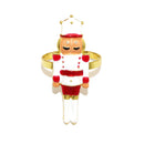 Anéis de guardanapo de Natal com estampado de Quebra-Nozes e Homem-Biscoito!