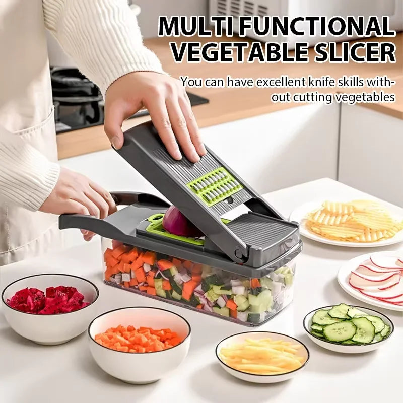 14-in-1 Vegetable Cutter – Save Money, Time & Add More Flavor to Your Kitchen!
