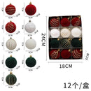 Conjunto de bolas de Natal em tons de vinho e verde: Elegância clássica para as festas de fim de ano!