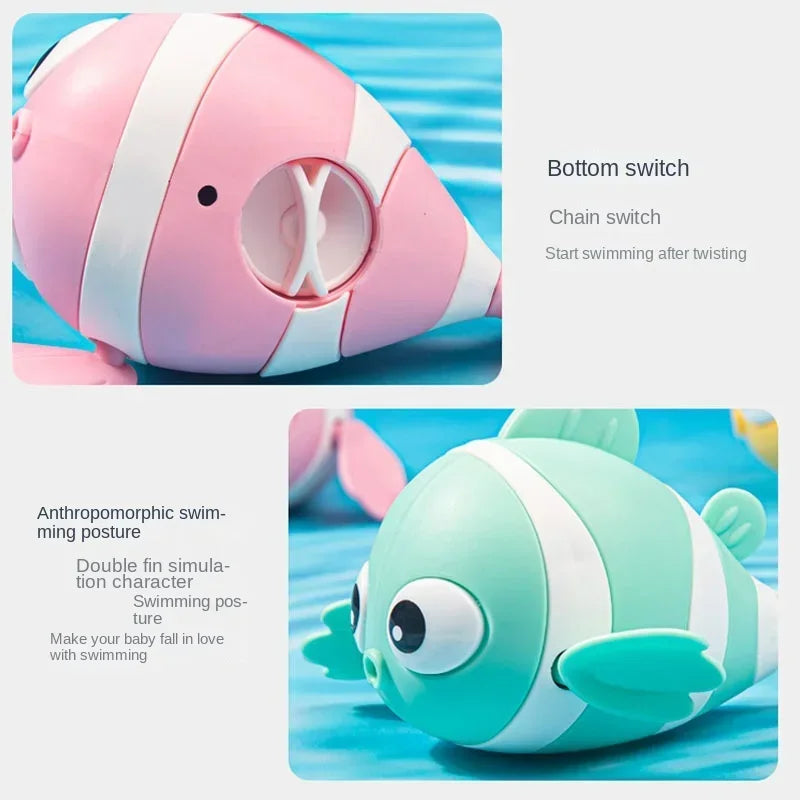 Clownfish Bath Toy – Floating Wind-Up Fish for Babies & Toddlers