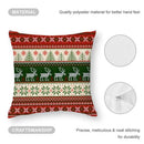 Capa de almofada xadrez Natal – Estampa dupla face 45x45cm