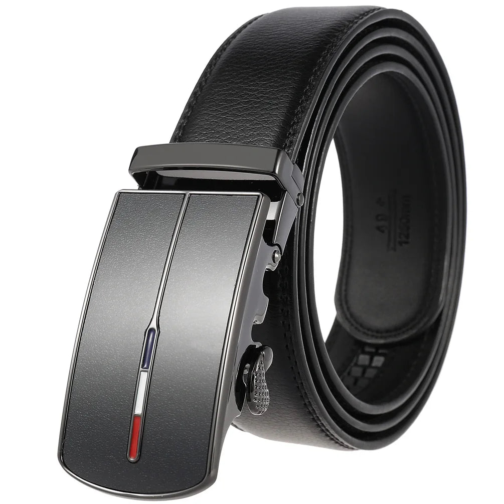 Men's Genuine Leather Belt with Automatic Buckle – Elegance & Comfort for Every Occasion