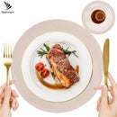 Set of 6 Round Braided Placemats – 34cm | Stylish & Practical Dining Table Decor
