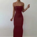 Vestido preto sexy de verão sem mangas