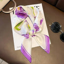 Luxury Print Satin Square Scarf – Elegant, Versatile & Lightweight for Everyday Use