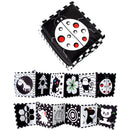Livro de tecido macio 3D para bebé – Livro musical de alto contraste para crianças dos 0 aos 12 meses