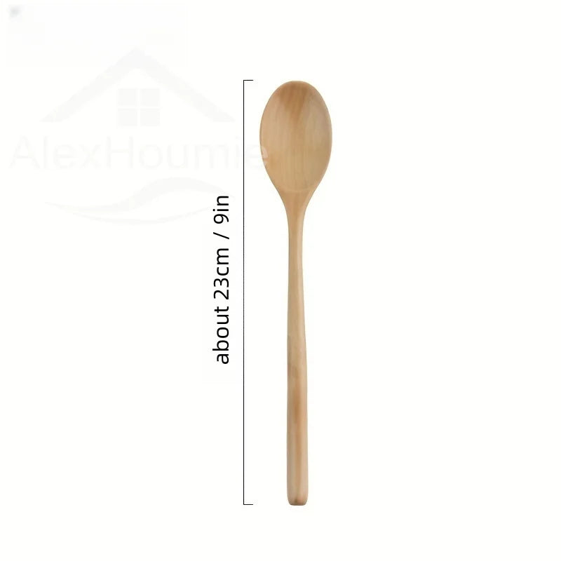 6-Piece Wooden Spoon Set – Korean Style